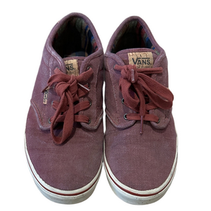 Girls Vans Atwood Deluxe Burgundy Sneakers Size 6.5